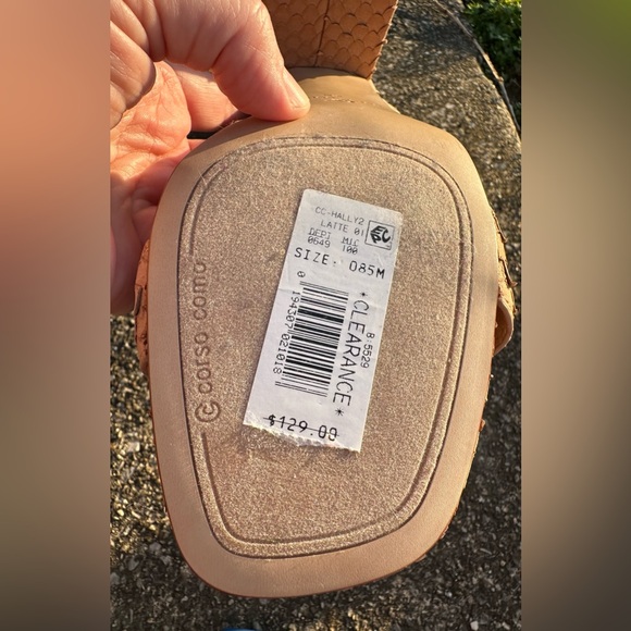 Corso Como!😎”Hally 2” Snakeskin design/Sandals/Heels/Leather/Size-8.5 - Picture 13 of 14